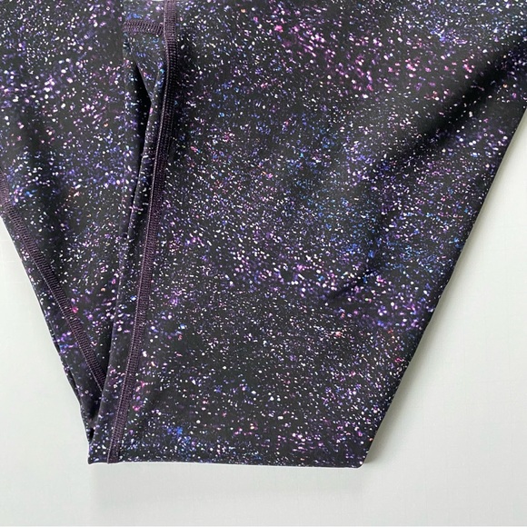 Lululemon Leggings Size 4 Wunder Under 28” EUC Galaxy Splatter Black Purple - Picture 11 of 16